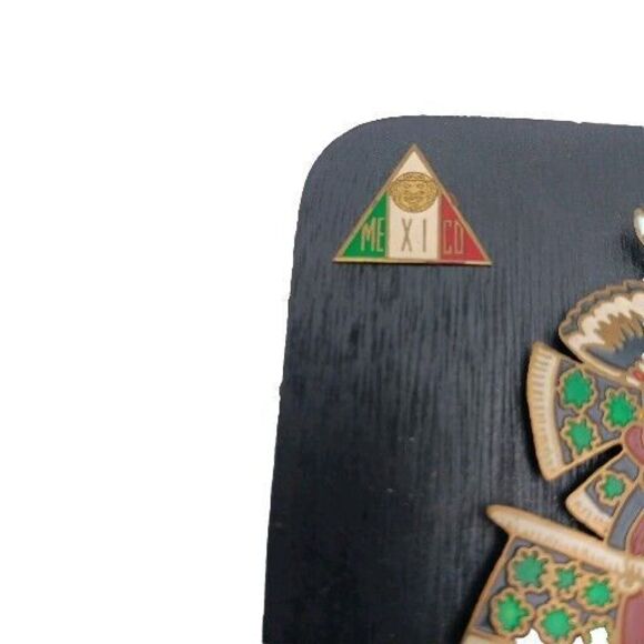 Aztec Rain God Mayan Calendar March Birthday Artacoxpan Wood Wall Mexican Art - Picture 4 of 4